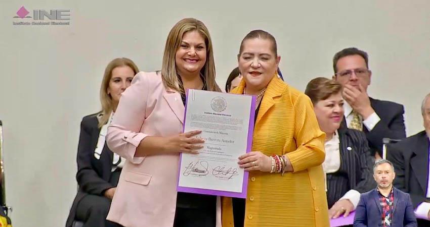 Recibe Rebeca Barrera constancia de mayoría como Magistrada Electoral