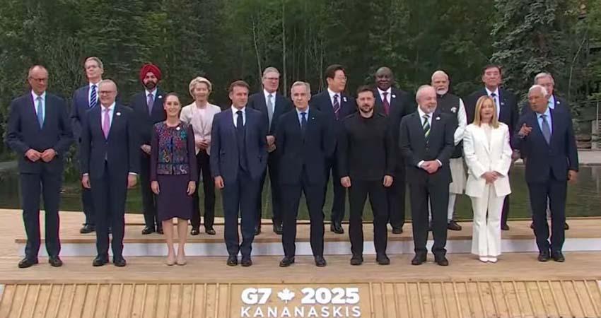 Sheinbaum propuso una cumbre del bienestar y fortalecer lazos económicos en el G7