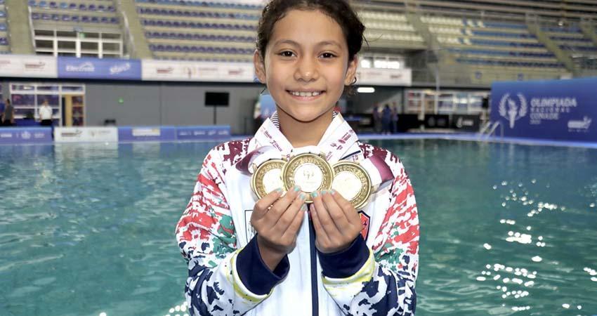 Conquista la Sudcaliforniana Cinthya Moreno tres preseas de oro para BCS