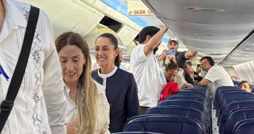La presidenta Claudia Sheinbaum ha gastado 4 millones 302 mil pesos en vuelos clase turista