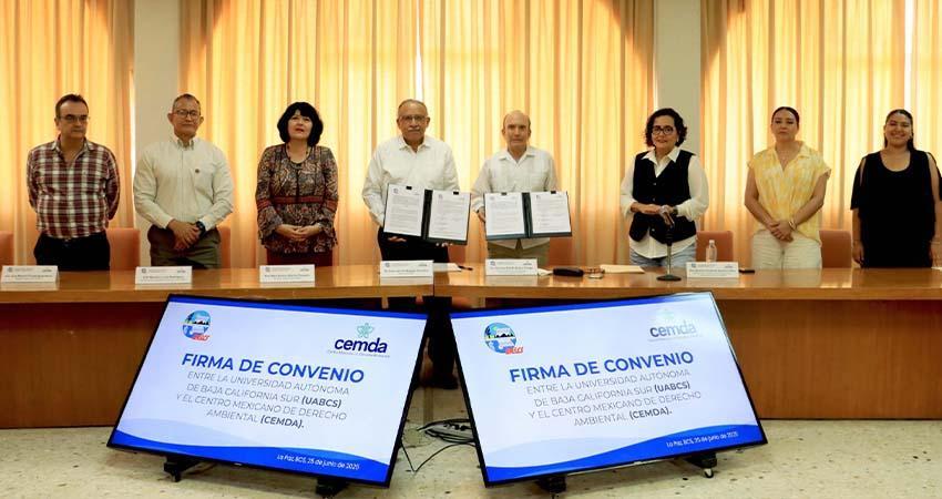 UABCS y CEMDA firman convenio de colaboración para fortalecer la formación ambiental y jurídica