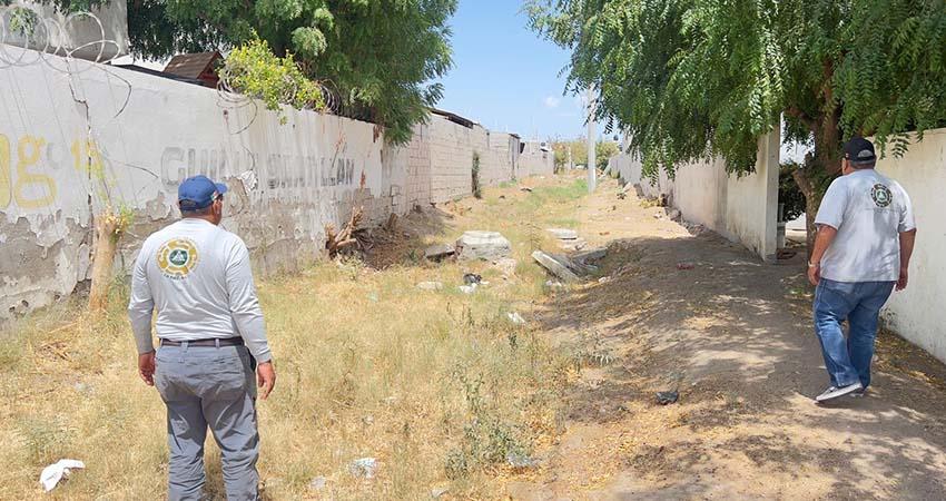 Protección Civil Municipal de La Paz realiza recorridos preventivos en zonas de riesgos