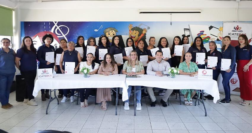 ICATEBCS certifica al personal del CAI I y II en competencias laborales