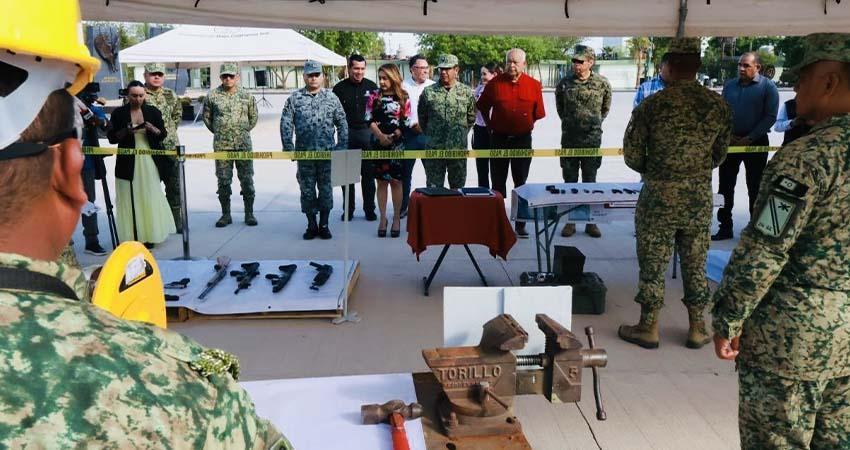 En el marco del Día Internacional de Destrucción de Armas, autoridades reafirman compromiso con la seguridad y la paz social