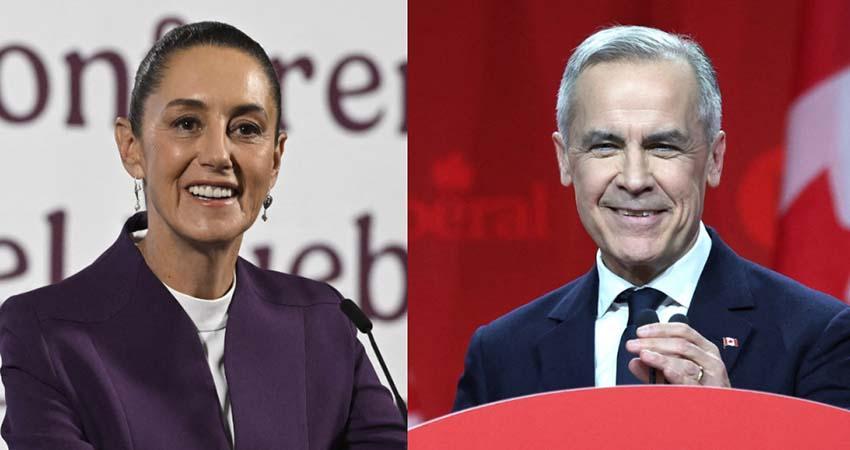 Sheinbaum acuerda colaboración comercial más fuerte con Canadá tras amenazas arancelarias de Trump