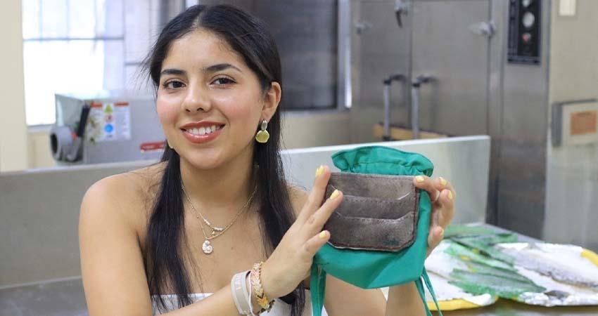 Estudiante de UABCS impulsa proyecto para reutilizar pieles de pescado y generar productos sostenibles