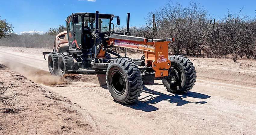 Servicios Públicos Municipales rehabilita más de 21 kilómetros de caminos de terracería