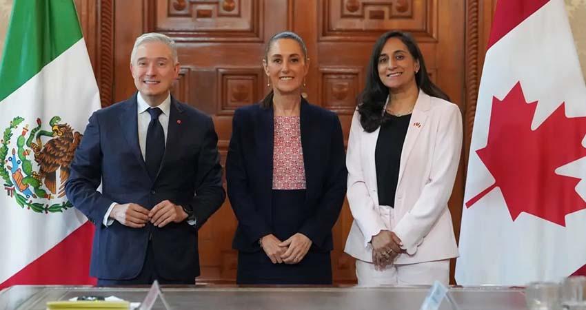 Canadá transmite a Sheinbaum que su relación con México es de suma importancia