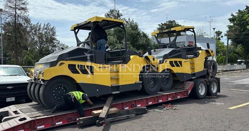 Tren de pavimentación para Los Cabos en proceso de entrega; primera obra será en Barriles - Santa Anita