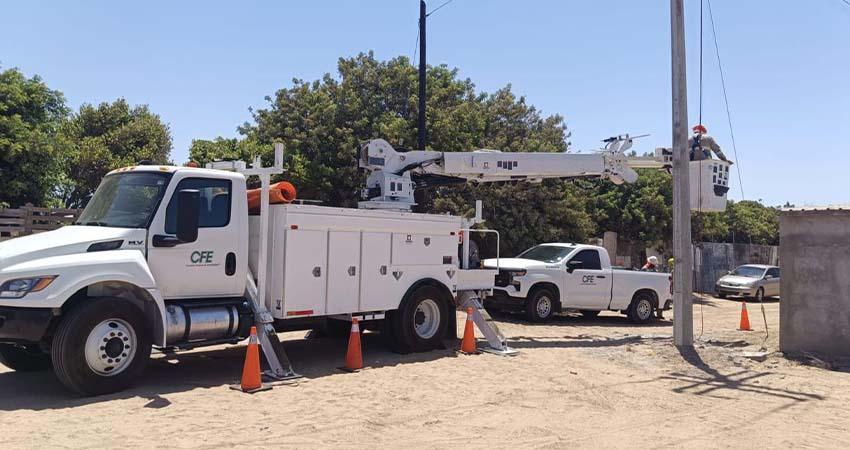 Celebra diputada Teresita Valentín inicio de obras de electrificación en el norte de Mulegé