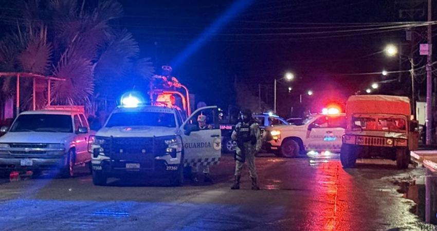 Aseguran a cuatro personas, armamento y vehículos en Comondú