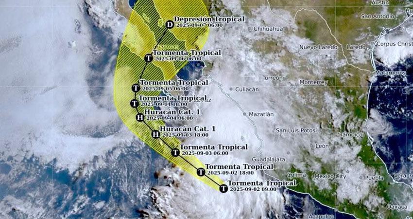 Estima SMN que efectos por TT “Lorena” representará 300% más de lluvia para BCS