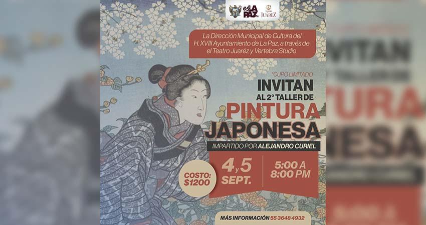 Invitan al taller de pintura japonesa impartido por Alejandro Curiel en La Paz