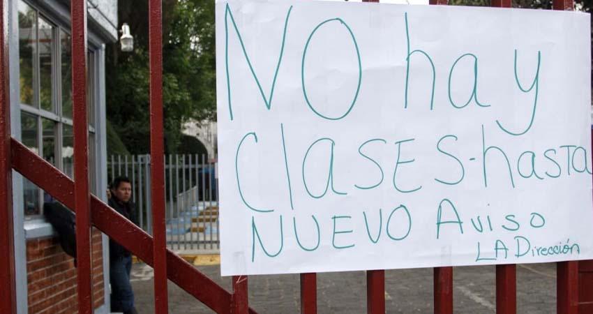 Quedan suspendidas las clases en todos los niveles de los 5 municipios para este jueves