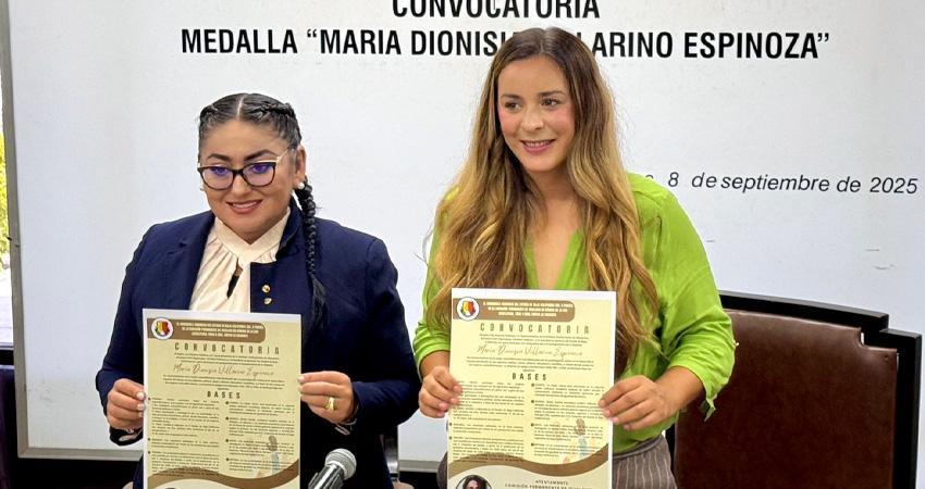 𝐂𝐨𝐧𝐯𝐨𝐜𝐚𝐧 𝐚 𝐚𝐬𝐩𝐢𝐫𝐚𝐧𝐭𝐞𝐬 𝐚 𝐥𝐚 𝐦𝐞𝐝𝐚𝐥𝐥𝐚 𝐚𝐥 𝐦é𝐫𝐢𝐭𝐨 𝐟𝐞𝐦𝐞𝐧𝐢𝐥 𝐌𝐚𝐫í𝐚 𝐃𝐢𝐨𝐧𝐢𝐬𝐢𝐚 𝐕𝐢𝐥𝐥𝐚𝐫𝐢𝐧𝐨 𝐄𝐬𝐩𝐢𝐧𝐨𝐳𝐚