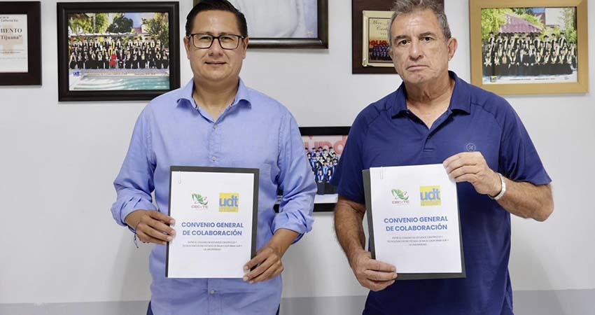 CECyTE BCS firma convenios con universidades locales en beneficio de la profesionalización