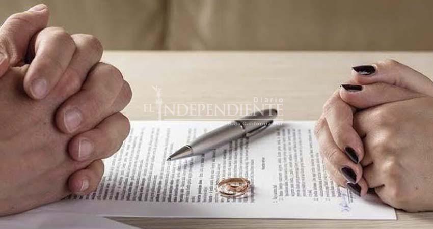 INEGI: Aumenta tasa de divorcios en México; en Baja California Sur se registraron más de mil en 2024