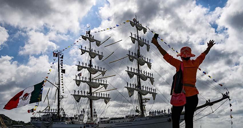 Cuatro meses después del choque en Brooklyn, el ‘Cuauhtémoc’ emprende su regreso a México