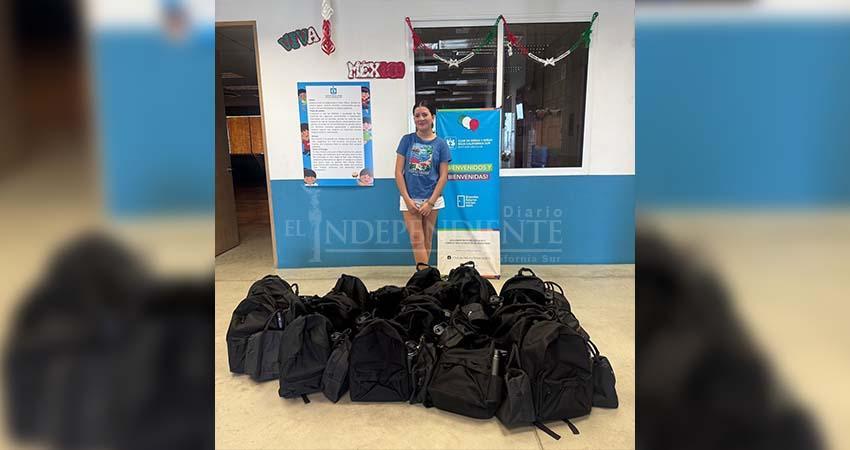 Joven organiza campaña digital para donación de útiles escolares; ya benefició a 20 niñas y niños
