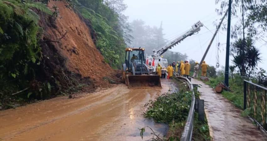 Fuertes lluvias provocaron 108 interrupciones en carreteras federales