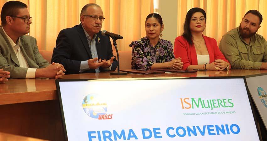 UABCS e ISMUJERES firman convenio de colaboración específico