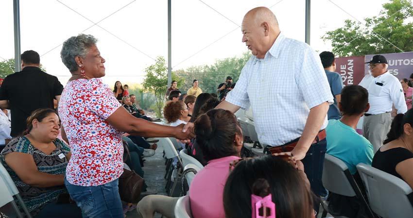 Anuncia el gobernador Castro Cosío obras de pavimentación en Villas de Guadalupe
