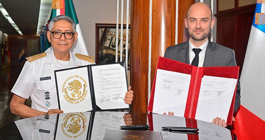 México y Francia firman acuerdo para combatir delitos marítimos transnacionales