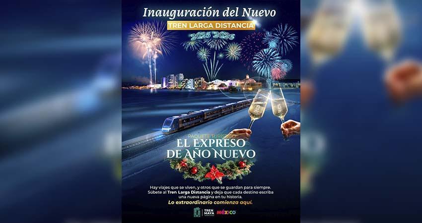 Tren Maya cierra el año con 20 paquetes turísticos y el estreno del 'Expreso de Año Nuevo'
