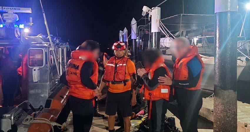 Rescata Marina a 5 buzos extranjeros desaparecidos en Isla Espíritu Santo