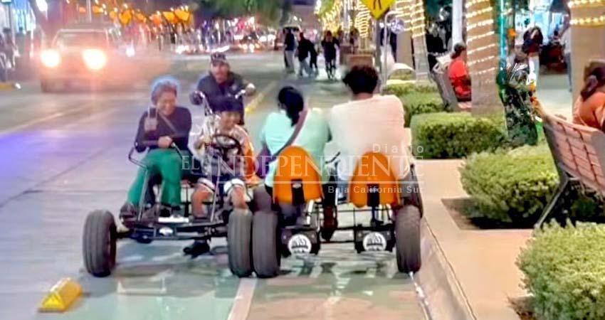 Prohibidos los vehículos no motorizados en el Malecón de La Paz