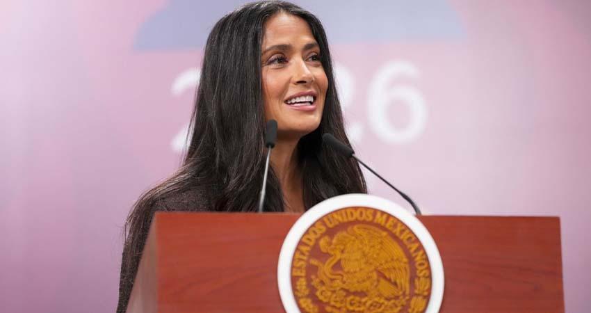 Salma Hayek reconoce el apoyo de la presidenta Sheinbaum a la industria cinematográfica
