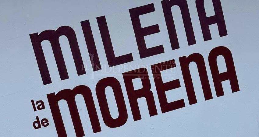 Milena Quiroga afirma que “hay emoción por lo que viene”; niega haber mandado pintar bardas