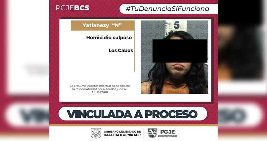 Por homicidio culposo agravado y daños, Yatlanezy “N” queda vinculada a proceso