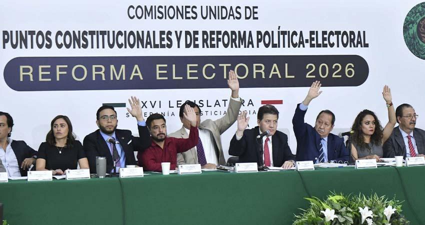 PVEM, PT, PRI, PAN y MC van contra Reforma Electoral; morenistas quedan en solitario