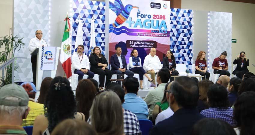 Inauguran en UABCS Foro + Agua para BCS con énfasis en agua, género y comunidad