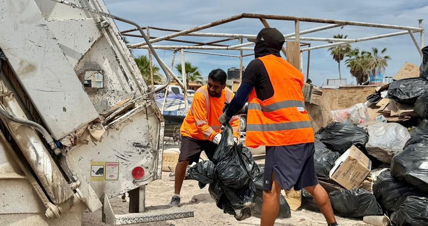 Milena Quiroga: Durante Semana Santa se intensifica la limpieza en playas de La Paz