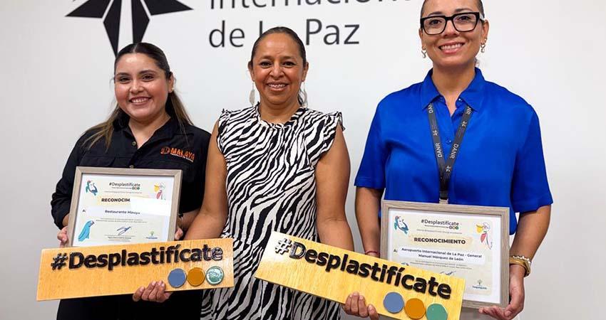 Aeropuerto Internacional de La Paz, el primero en recibir el distintivo “Desplastifícate” en México