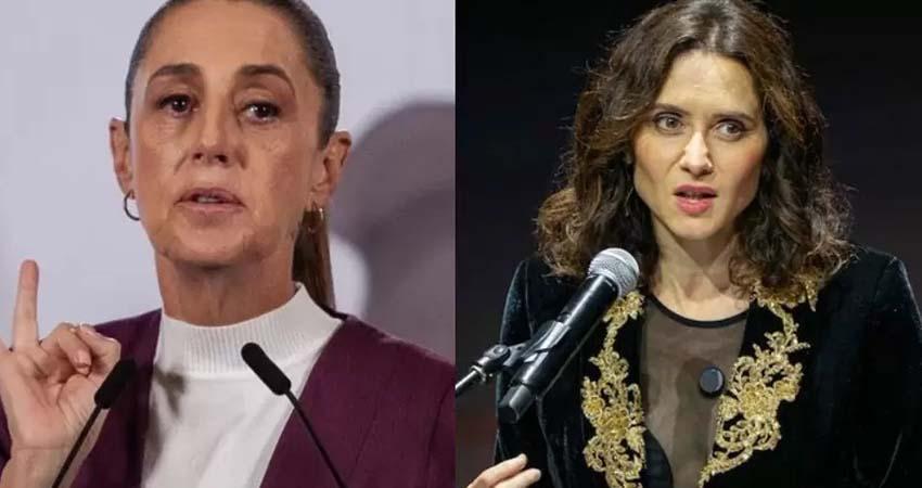 Sheinbaum critica a Ayuso por reivindicar a Hernán Cortés en México
