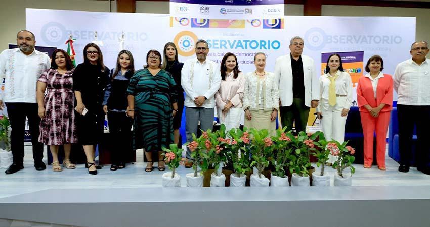 Instalan en la UABCS Observatorio sobre la Calidad Democrática y Construcción de Ciudadanía