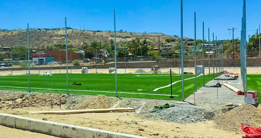Informa Edith Aguilar avances de 7 obras de infraestructura deportiva para Mulegé
