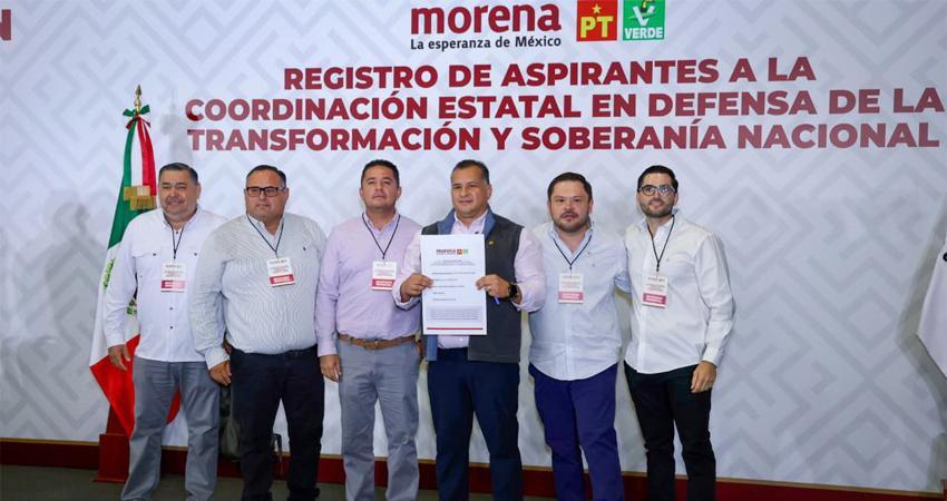 Formaliza Saúl González registro ante Morena como aspirante a Coordinador Estatal de la 4T en BCS