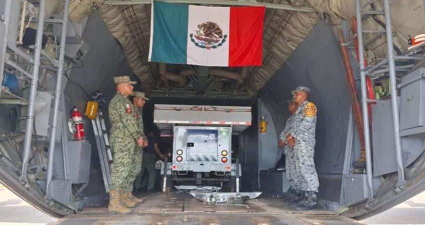 Aviones de la Fuerza Aérea Mexicana despegan rumbo a Venezuela con ayuda humanitaria