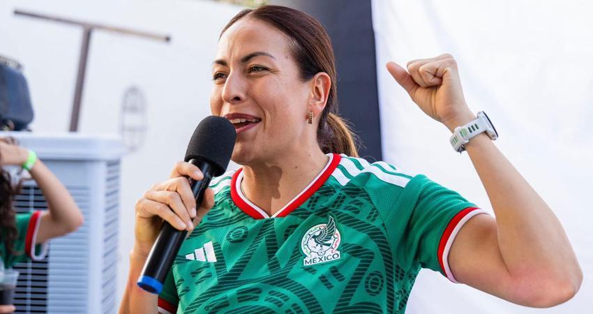México juega con el corazón, disfrutemos el partido con responsabilidad: Milena Quiroga