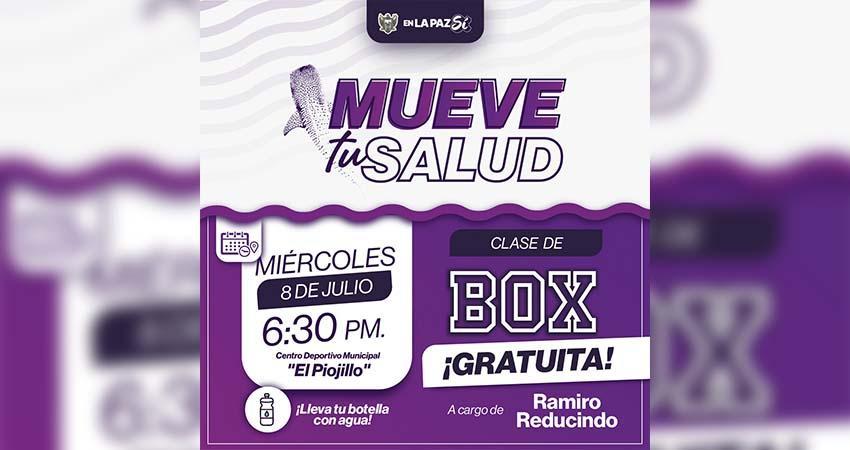 Invita Gobierno Municipal a participar en “Mueve Tu Salud” con clase masiva de box