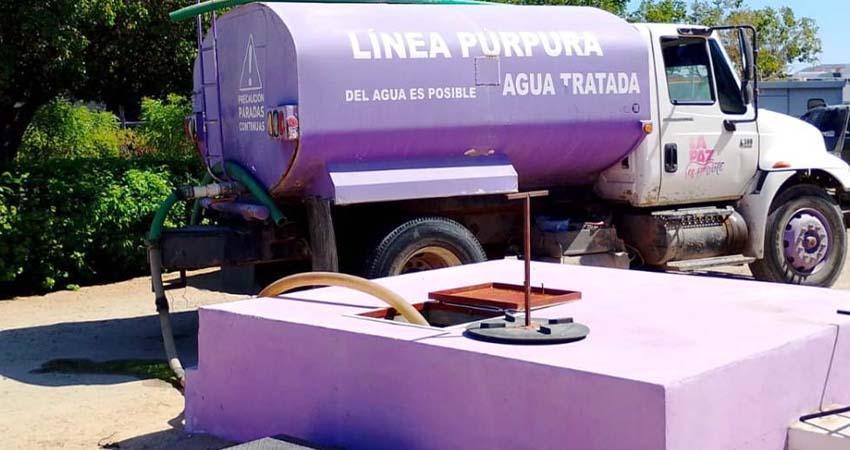Ayuntamiento La Paz ha ahorrado más de 5 millones de litros de agua a través de la Línea Púrpura
