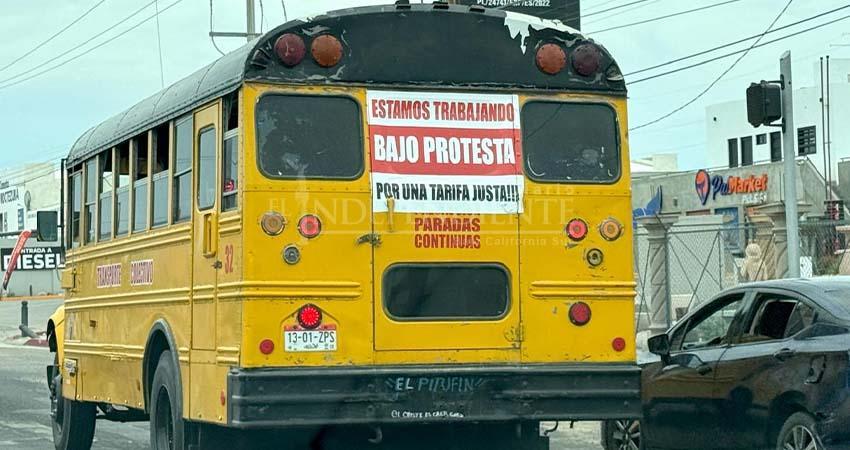 Hasta 18 pesos podría quedar el costo del transporte público en La Paz