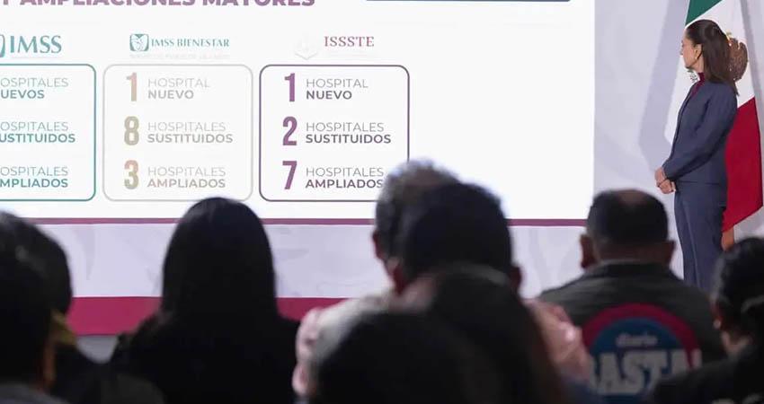 Sheinbaum anuncia 181,000 mdp para proyectos hospitalarios