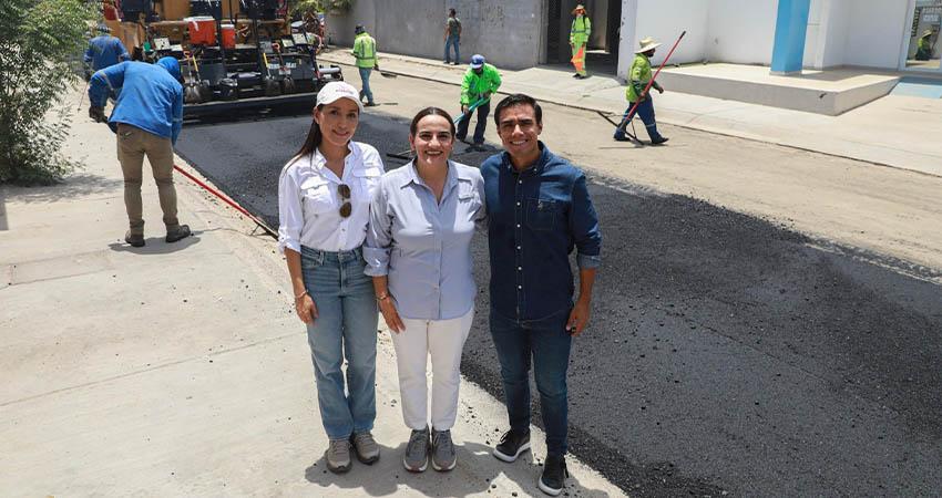 Avanza la pavimentación de Villa Natalia en un 45%