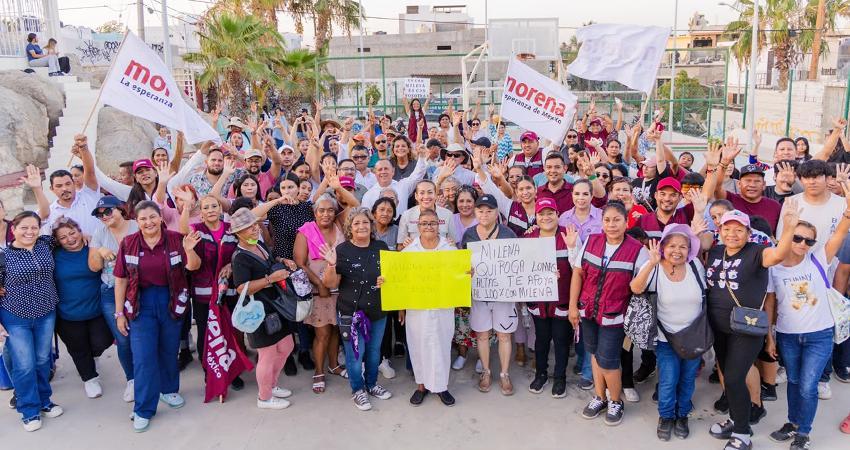 Casa por casa, Milena Quiroga llama a defender la transformación desde el territorio