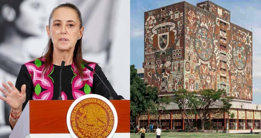Sheinbaum pide proteger el prestigio de la UNAM ante polémica del examen de admisión